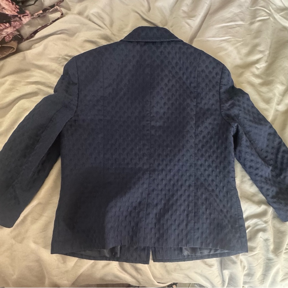 Talbots Midnight Blue Textured Jacket - Picture 9 of 9